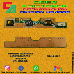 BOTON DE ENCENDIDO LENOVO IDEAPAD S100/S110  S/N: BH5080B