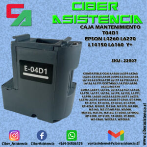 CAJA MANTENIMIENTO T04D1 EPSON L4260 L6270 L14150 L6160  Y+