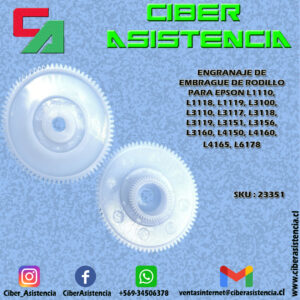 ENGRANAJE DE EMBRAGUE DE RODILLO PARA EPSON L3100, L3105, L3106, L3107, L3108