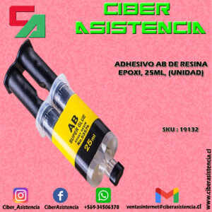 ADHESIVO AB DE RESINA EPOXI, 25ML, (UNIDAD)