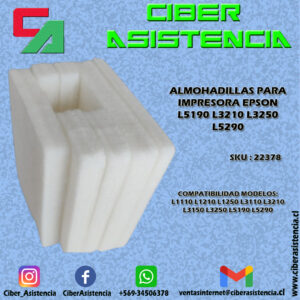ALMOHADILLAS PARA IMPRESORA EPSON L5190 L3210 L3250 L5290