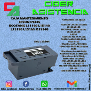 CAJA MANTENIMIENTO EPSON C9345 ECOTANK L11160 L15140 L15150 L15160 M15140