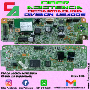 PLACA LOGICA IMPRESORA EPSON L3150 (UNIDAD)