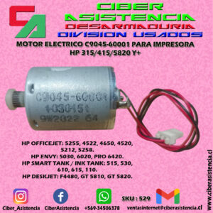 MOTOR ELECTRICO C9045-60001 PARA IMPRESORA HP 315/415/5820 Y+