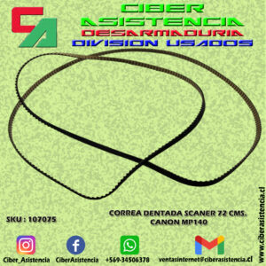 CORREA DENTADA SCANER 72 CMS. CANON MP140