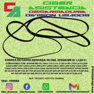 CORREA DE CARRO DENTADA 78 CMS. EPSON ME10  L120 Y+