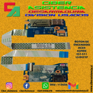 BOTON DE ENCENDIDO ACER ASPIRE ES1-511 LS-B471P