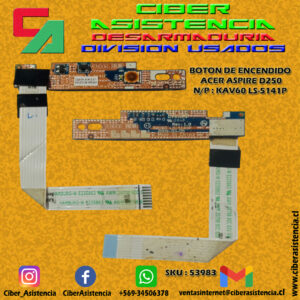 BOTON DE ENCENDIDO ACER ASPIRE D250 N/P : KAV60 LS-5141P