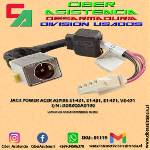 JACK POWER ACER ASPIRE E1-421, E1-431, E1-471, V3-471 S/N : DD0ZQSAD100