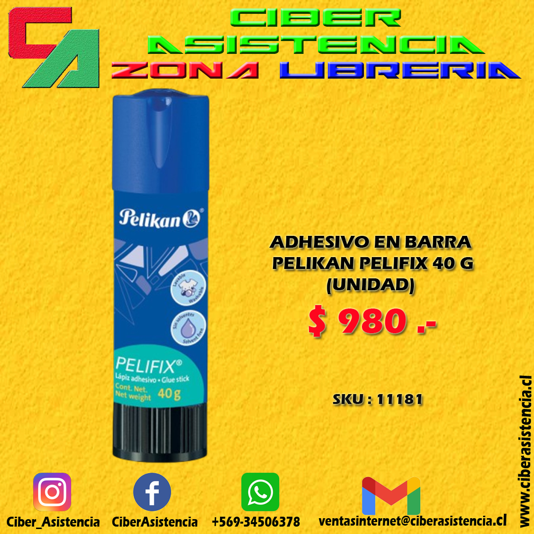 ADHESIVO EN BARRA PELIKAN PELIFIX 40 G (UNIDAD)