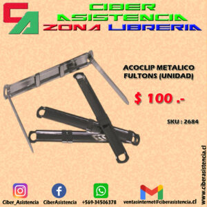 ACOCLIP METALICO FULTONS (UNIDAD)