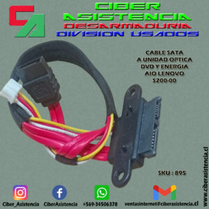 CABLE SATA A UNIDAD OPTICA DVD Y ENERGIA AIO LENOVO S200-00