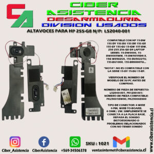 ALTAVOCES PARA HP 255-G8 N/P:  L52040-001