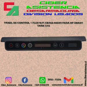 PANEL DE CONTROL + FLEX N/P: CB760-40049 PARA HP SMART TANK 515