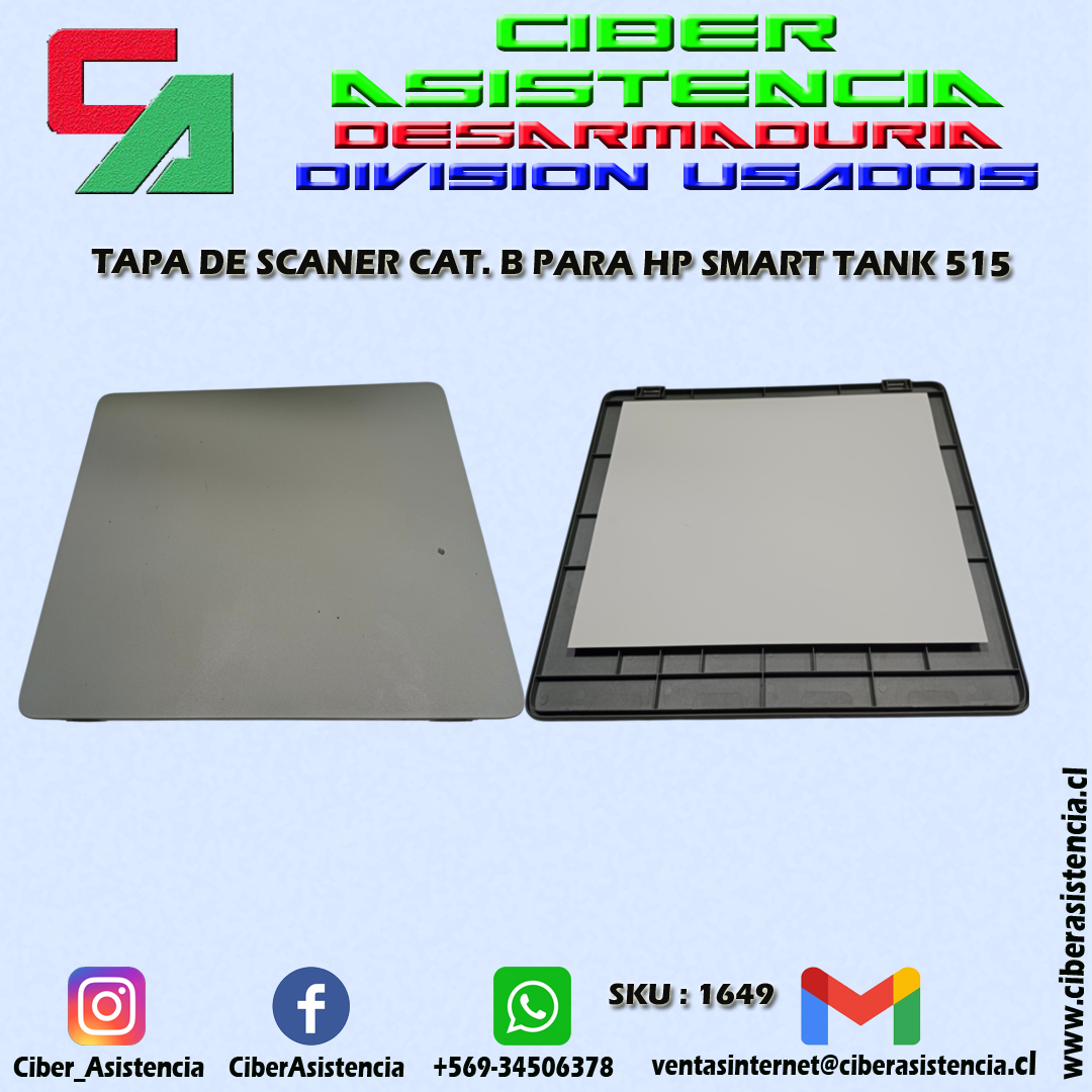TAPA DE SCANER CAT. B PARA HP SMART TANK 515