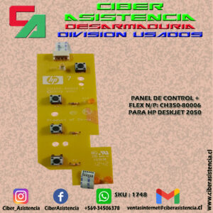 PANEL DE CONTROL + FLEX N/P: CH350-80006 PARA HP DESKJET 2050