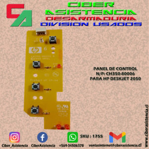 PANEL DE CONTROL N/P: CH350-80006 PARA HP DESKJET 2050