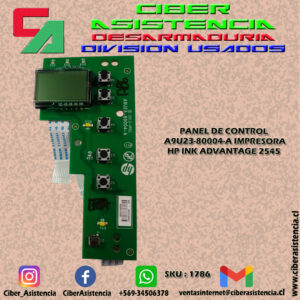 PANEL DE CONTROL A9U23-80004-A IMPRESORA HP INK ADVANTAGE 2545