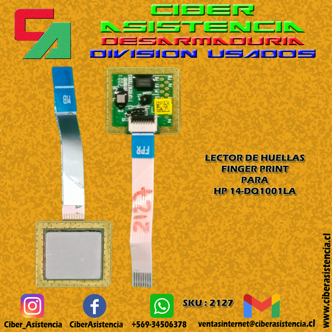 LECTOR DE HUELLAS FINGER PRINT PARA HP 14-DQ1001LA