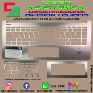 BASE SUPERIOR HP 14-DQ SERIES REPOSAMANOS