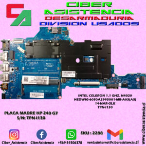 PLACA MADRE HP 240 G7 S/N: TPN-I130
