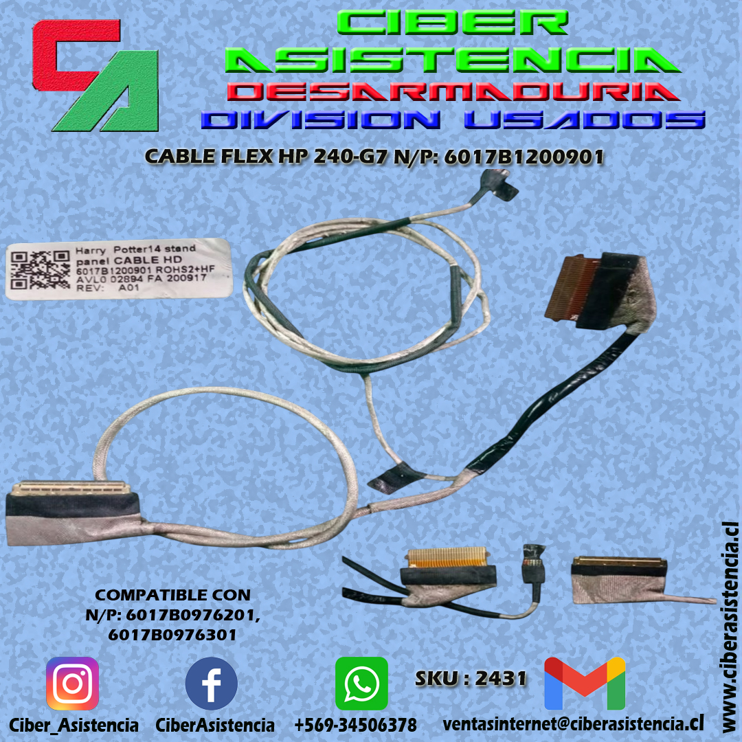 CABLE FLEX HP 240-G7 N/P: 6017B1200901