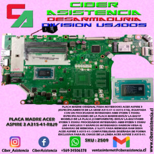 PLACA MADRE ACER ASPIRE 3 A315-41-R8J9