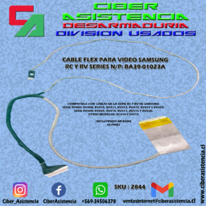 CABLE FLEX PARA VIDEO SAMSUNG RC Y RV SERIES N/P: BA39-01023A