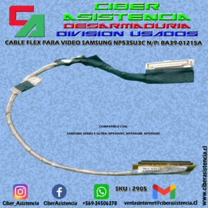 CABLE FLEX PARA VIDEO SAMSUNG NP535U3C N/P: BA39-01215A