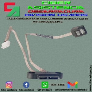 CABLE CONECTOR SATA PARA LA UNIDAD OPTICA HP AIO 18 N/P: 35090QJ00-519-G