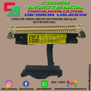 CABLE DE VIDEO LVDS HP AIO PROONE 400 G6 24 N/P: M15991-001