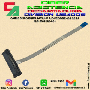 CABLE DISCO DURO SATA HP AIO PROONE 400 G6 24 N/P: M07186-001