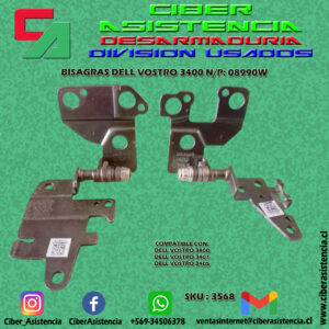 BISAGRAS DELL VOSTRO 3400 N/P: 08990W